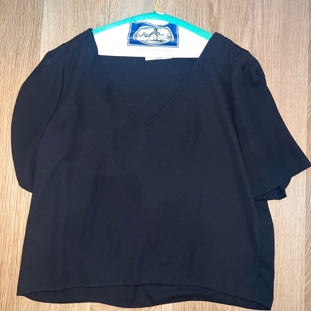 Aritzia Babaton Black Blouse size S